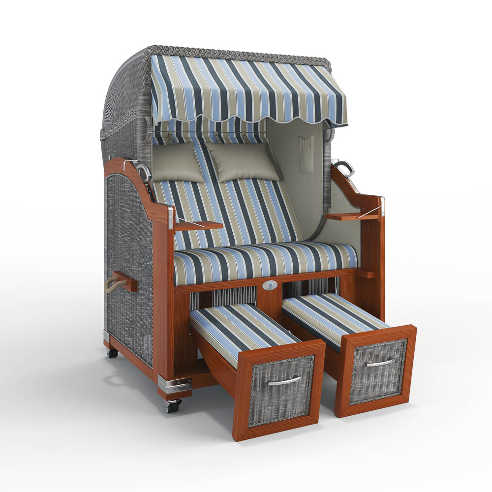 Strandkorb Hörnum - Mahagoni