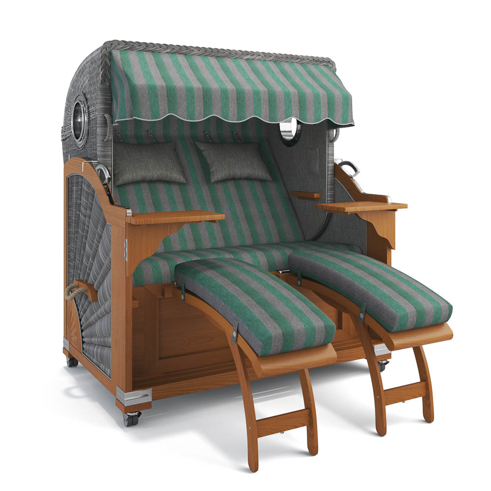 Strandkorb Kampen - Teak