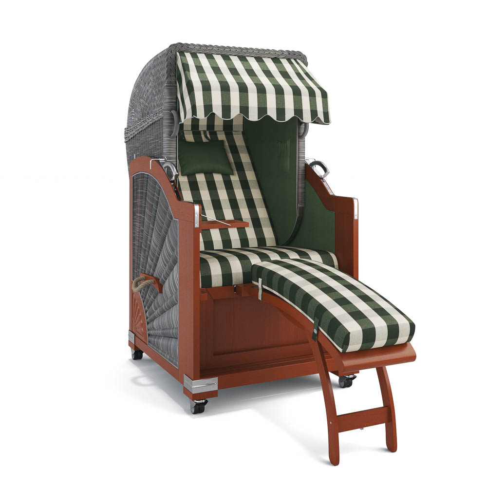 Strandkorb List - Mahagoni