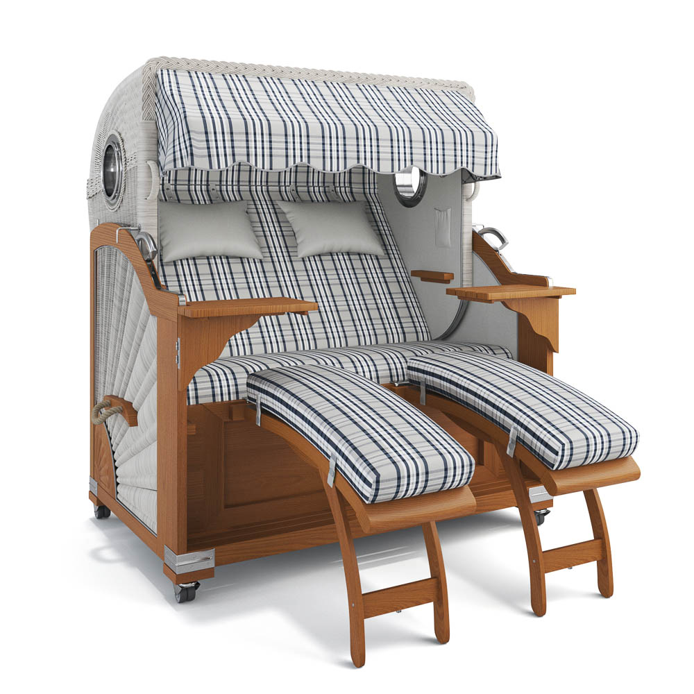 Strandkorb Kampen - Teak