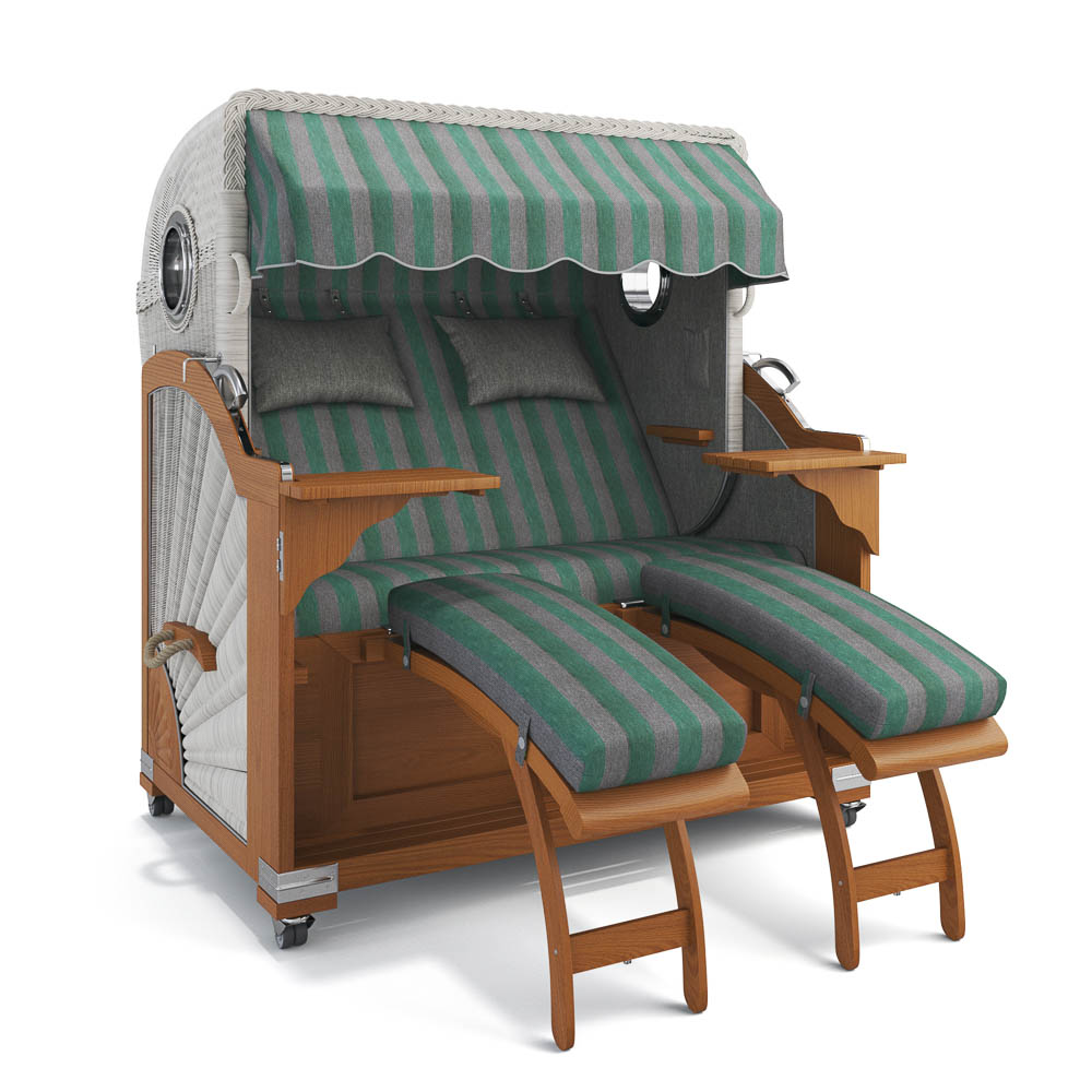 Strandkorb Kampen - Teak