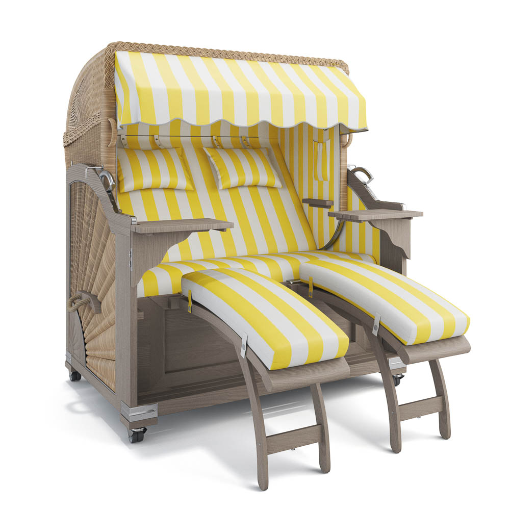 Strandkorb Kampen - Teak Vintage