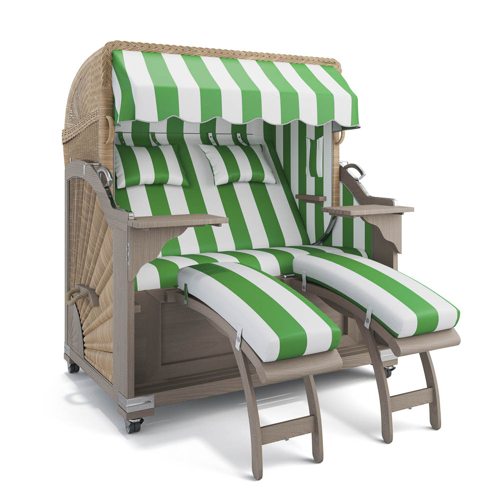 Strandkorb Kampen - Teak Vintage