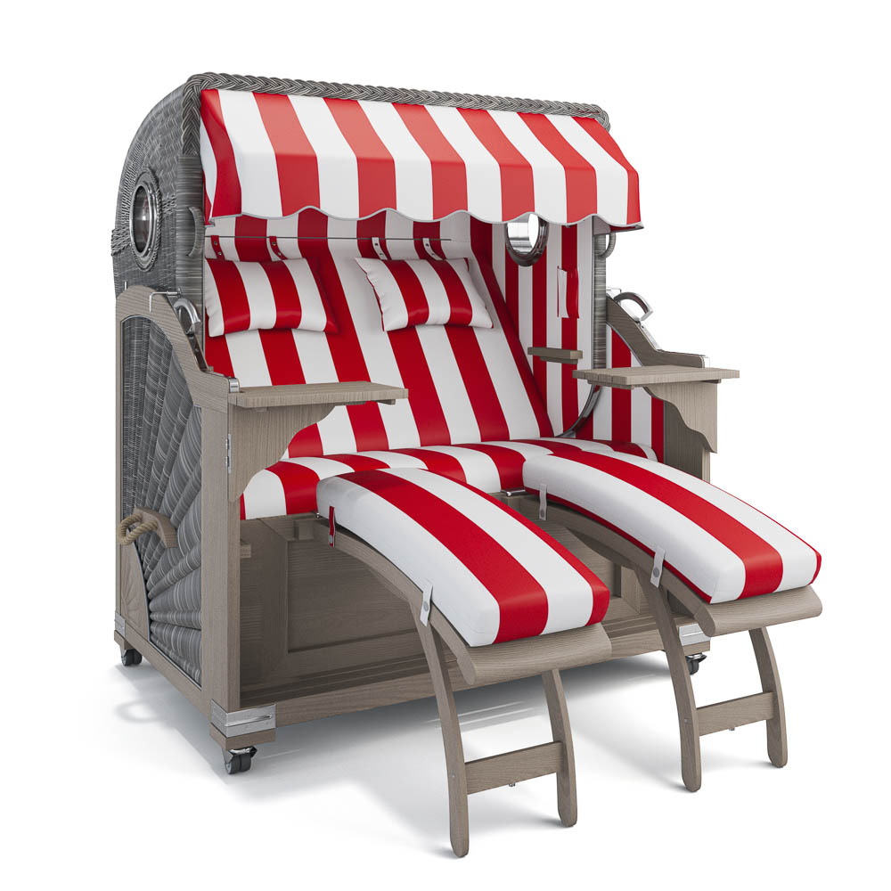 Strandkorb Kampen - Teak Vintage