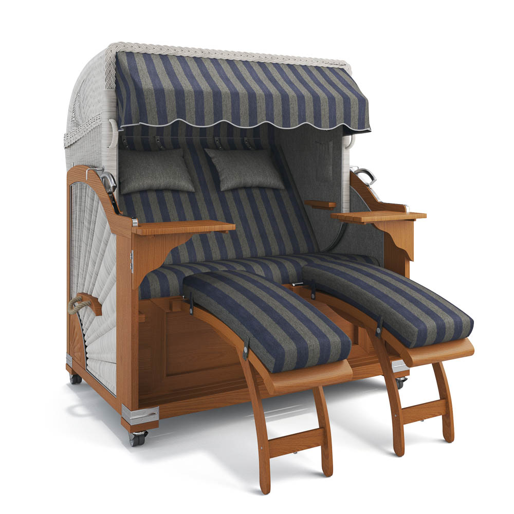 Strandkorb Kampen - Teak