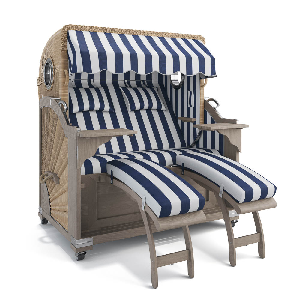 Strandkorb Kampen - Teak Vintage