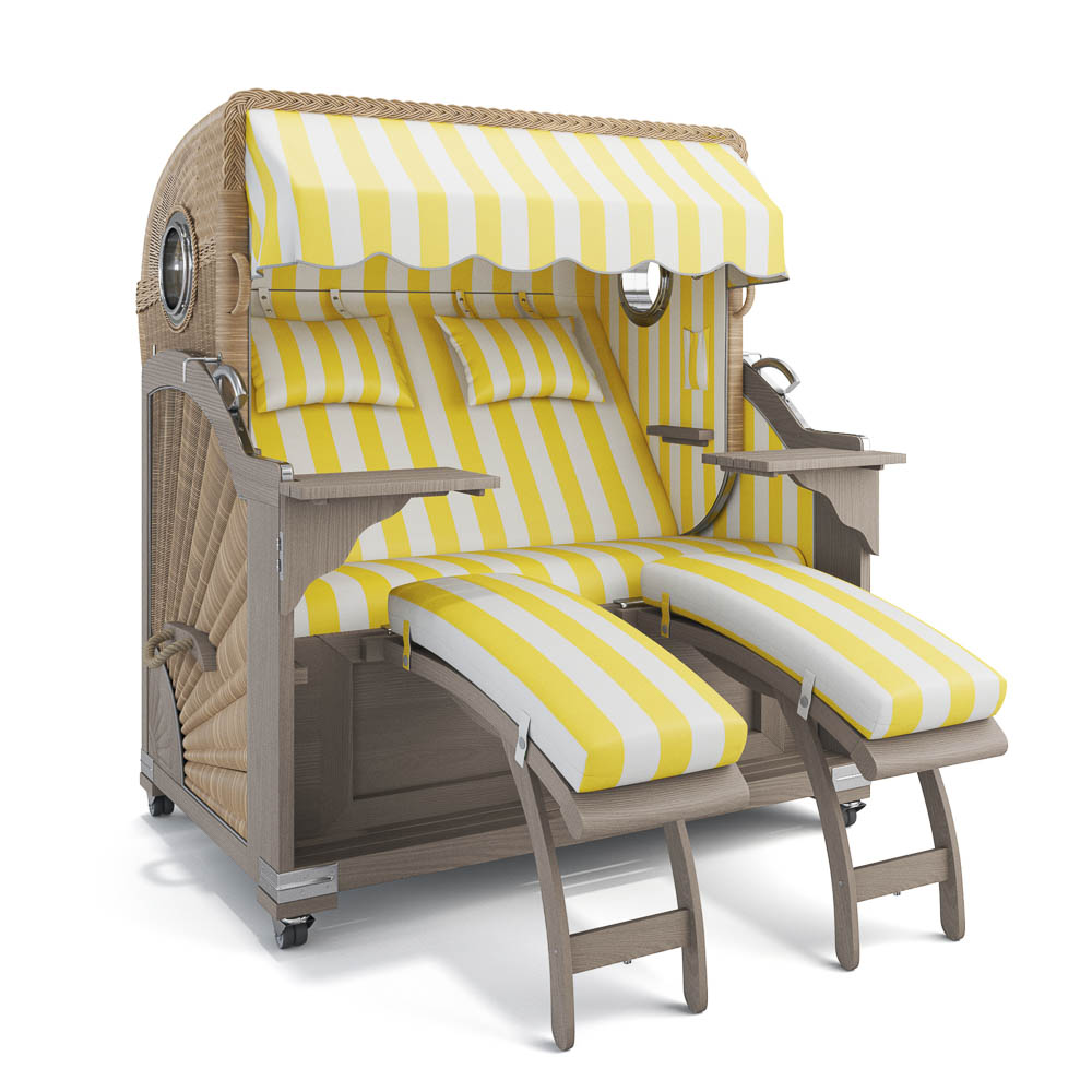 Strandkorb Kampen - Teak Vintage