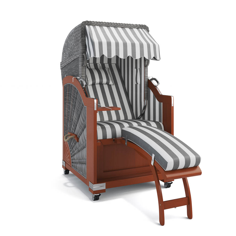 Strandkorb List - Mahagoni