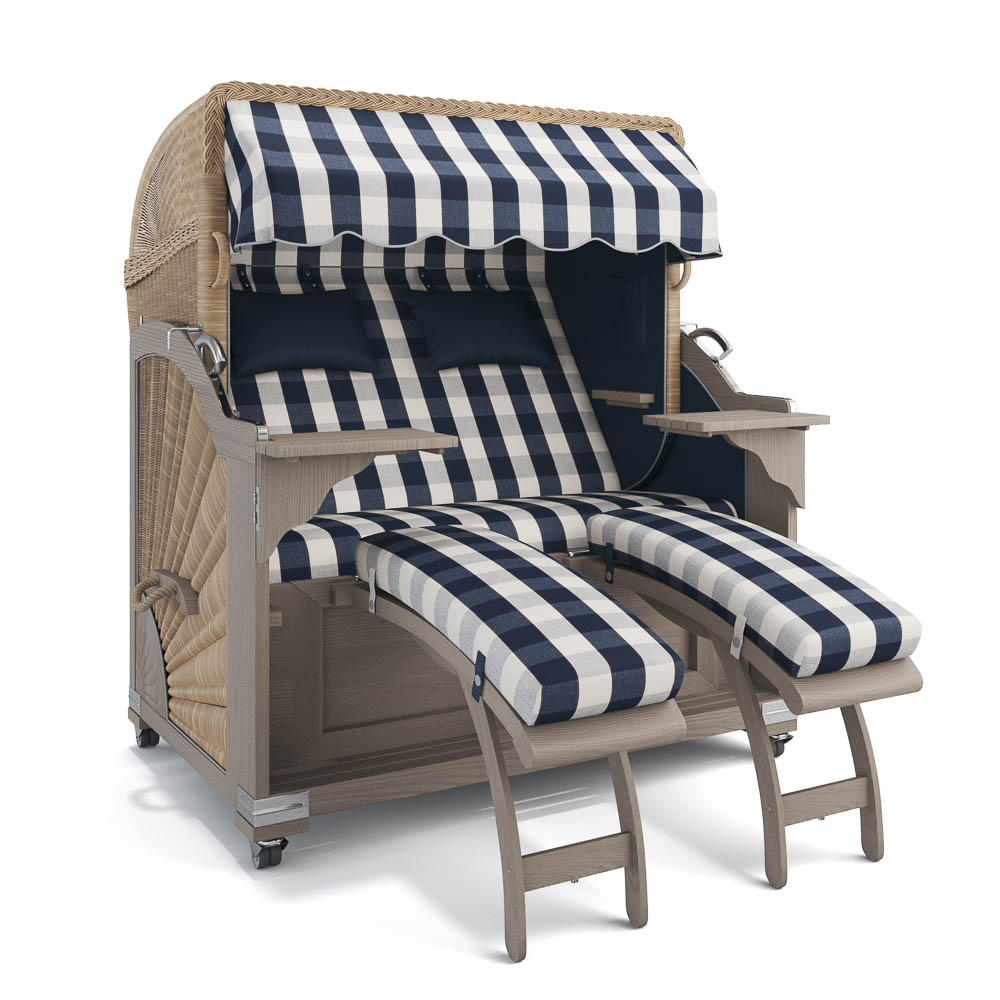 Strandkorb Kampen - Teak Vintage