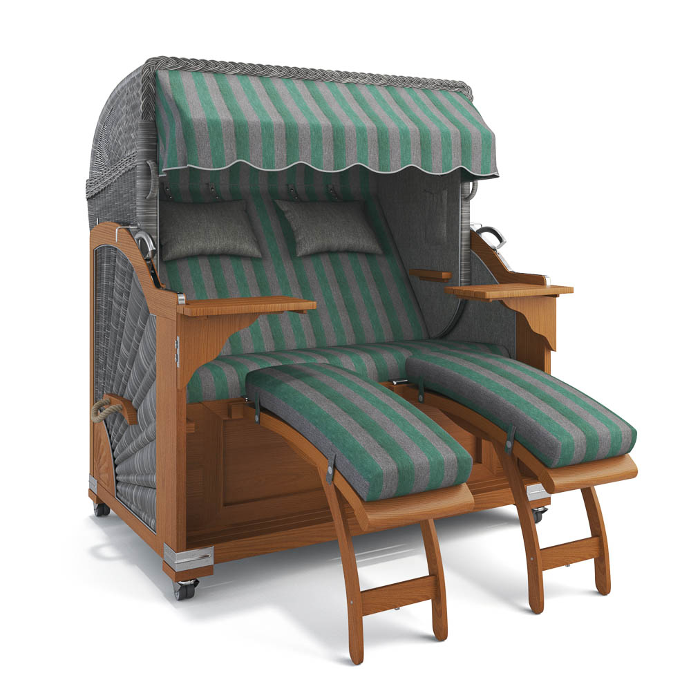 Strandkorb Kampen - Teak