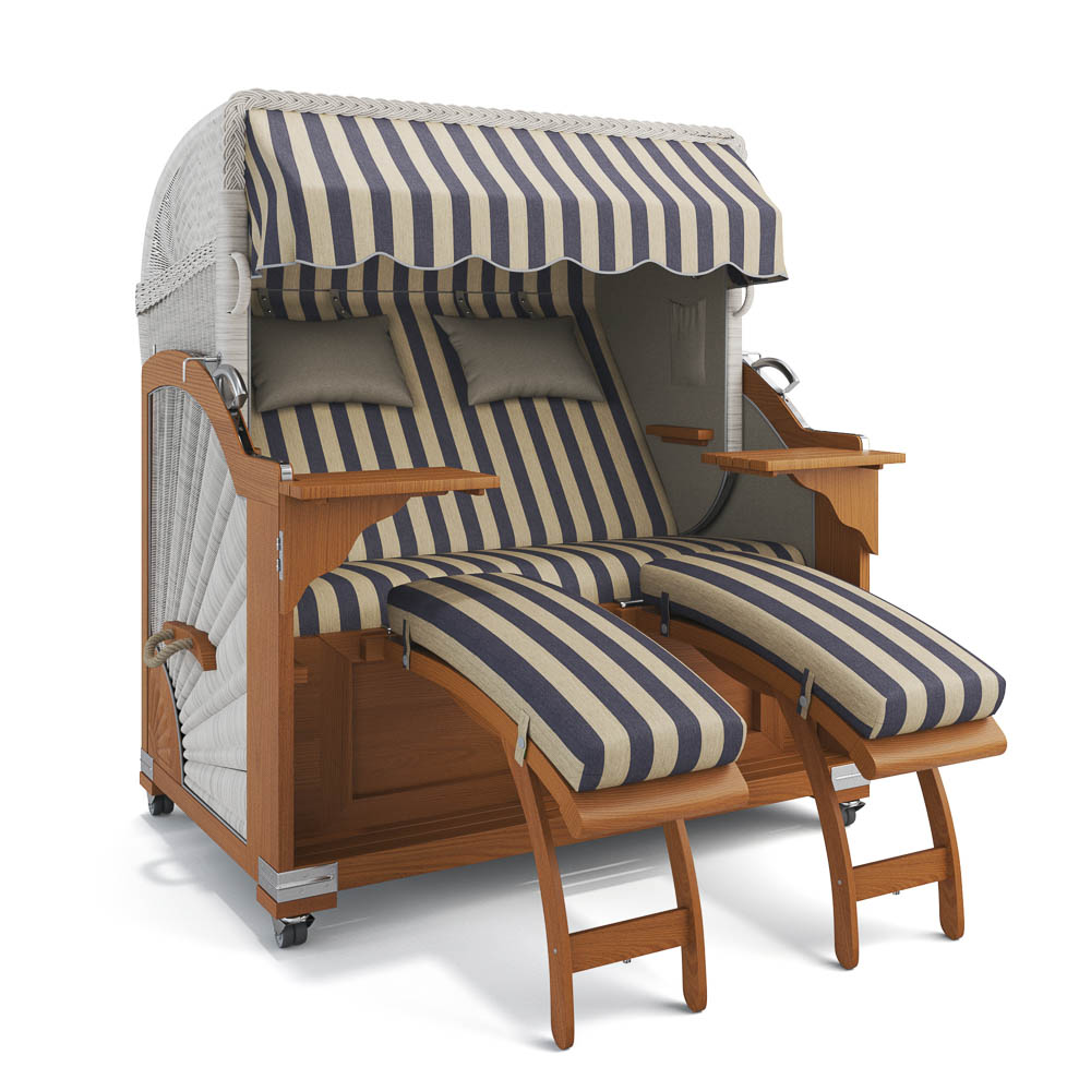 Strandkorb Kampen - Teak