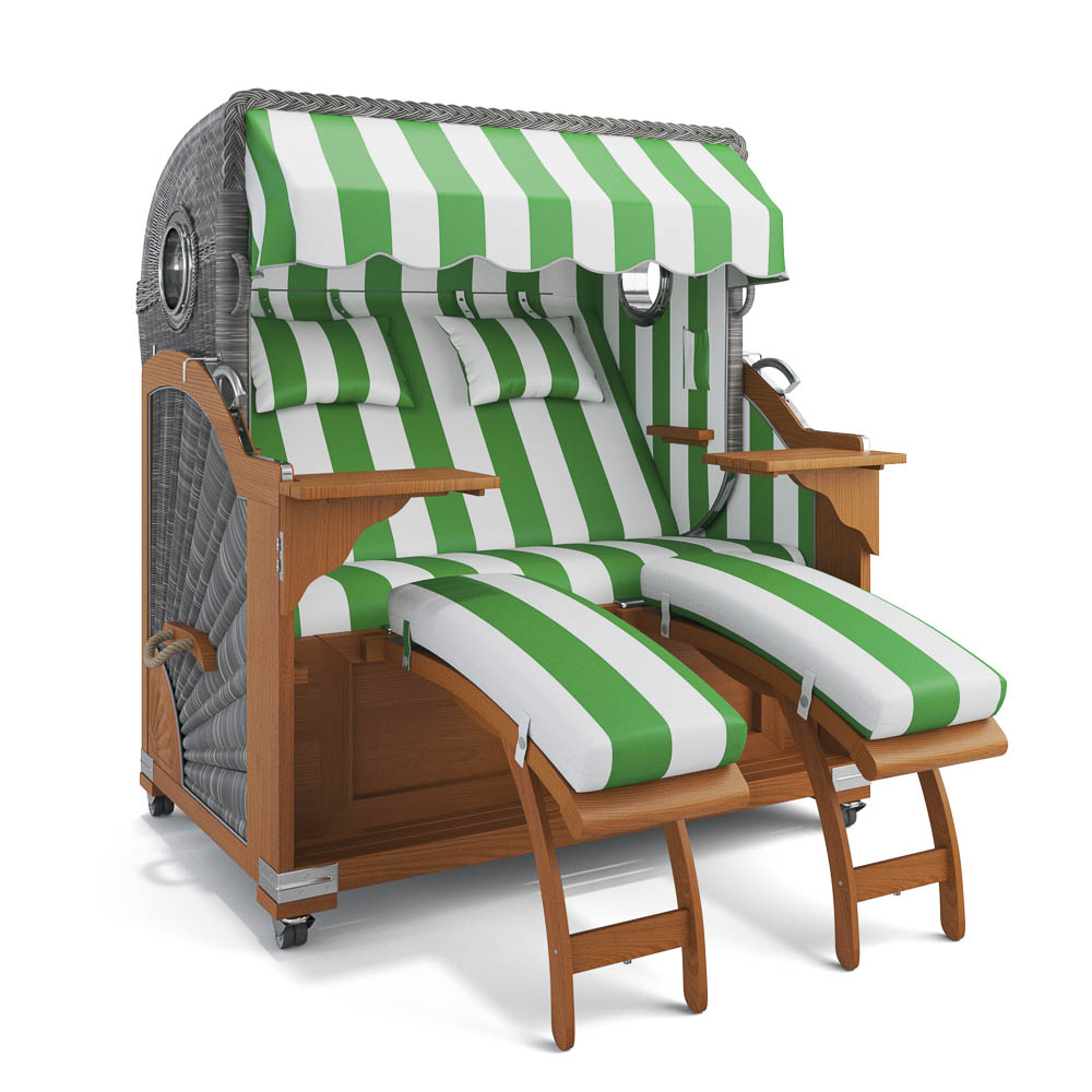 Strandkorb Kampen - Teak