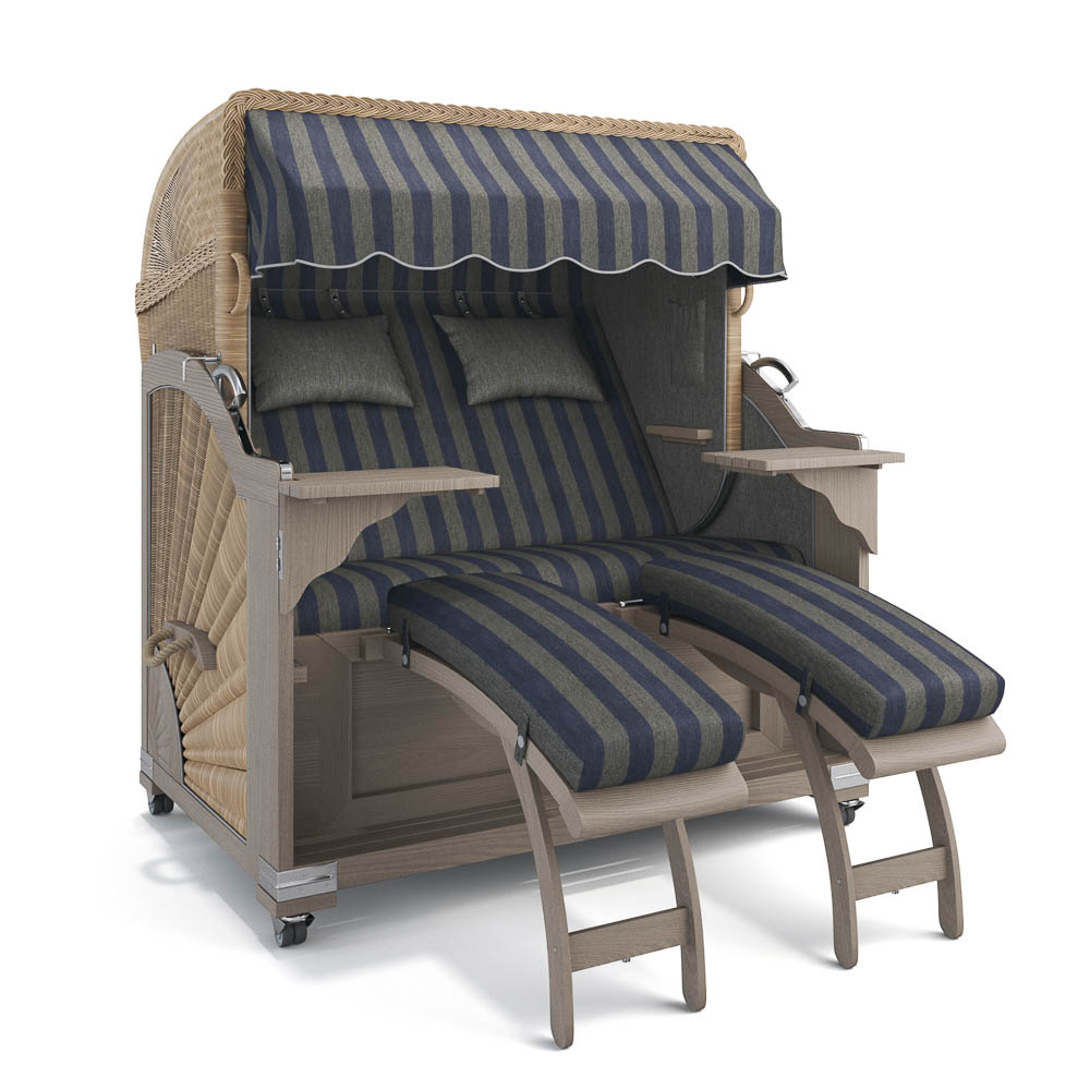 Strandkorb Kampen - Teak Vintage