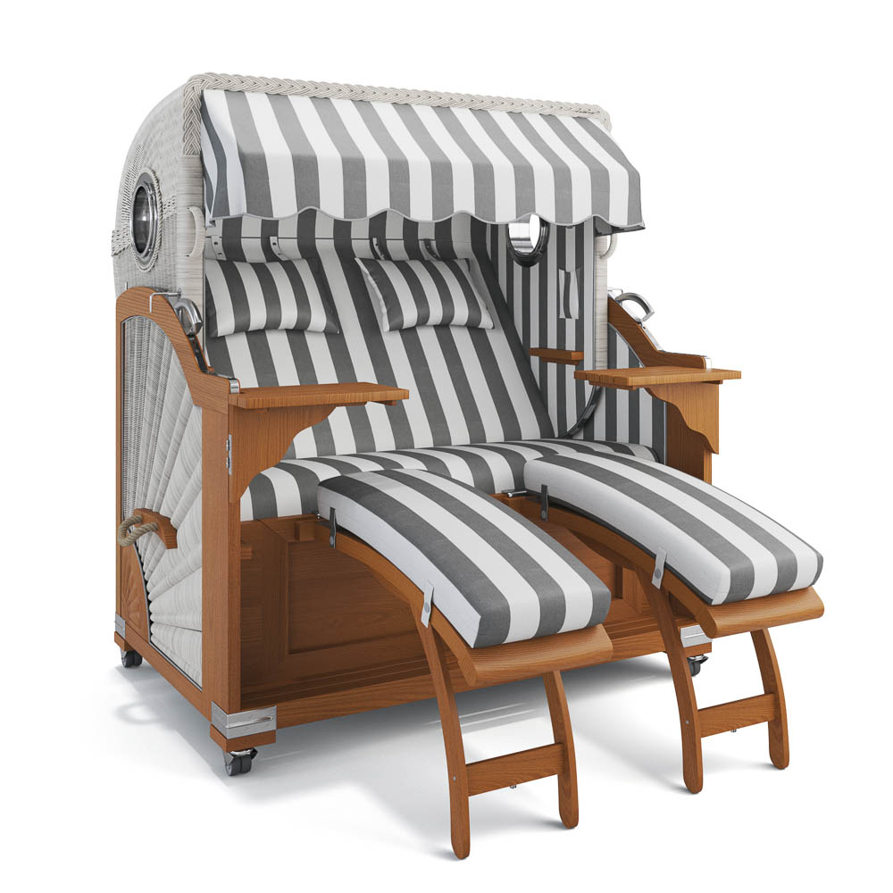 Strandkorb Kampen - Teak