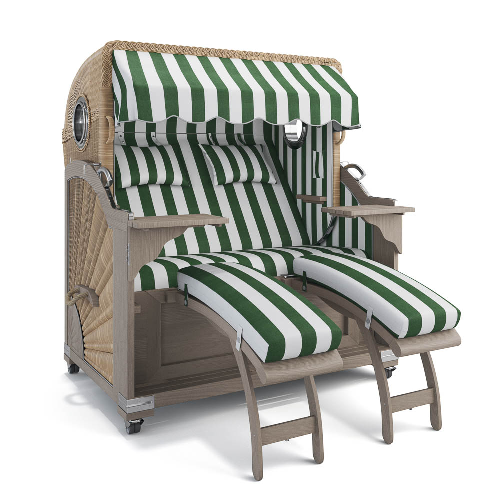 Strandkorb Kampen - Teak Vintage