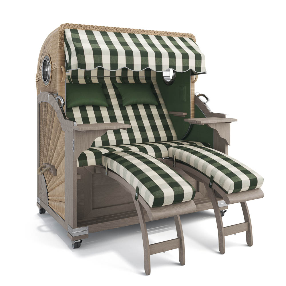 Strandkorb Kampen - Teak Vintage