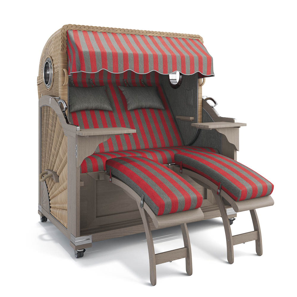 Strandkorb Kampen - Teak Vintage