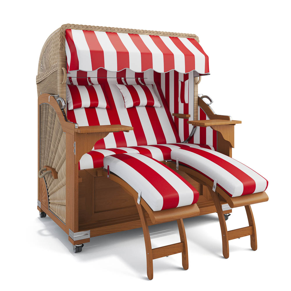 Strandkorb Kampen - Teak