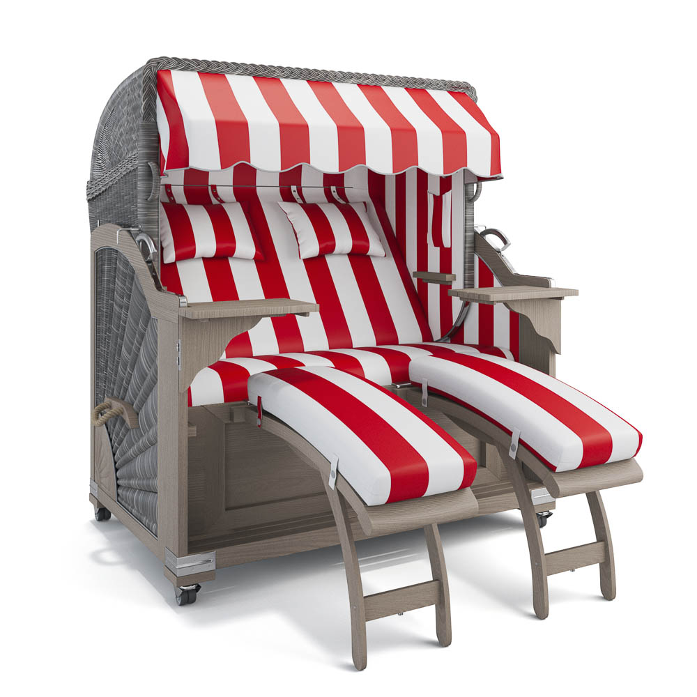 Strandkorb Kampen - Teak Vintage