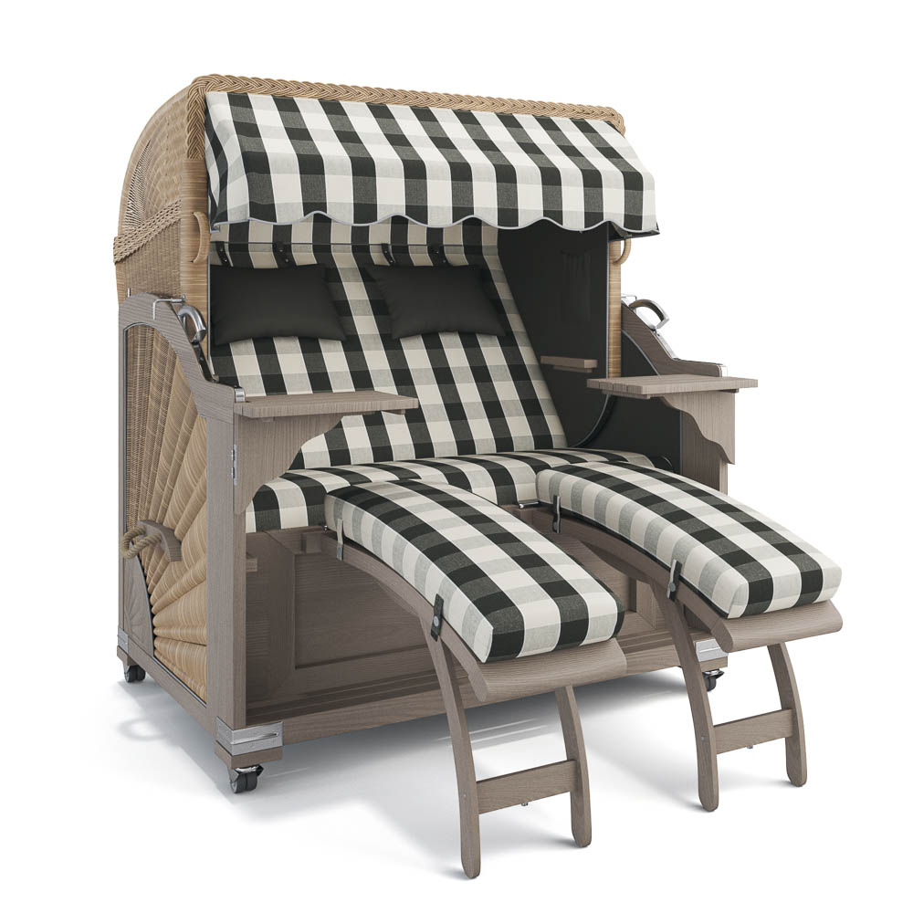 Strandkorb Kampen - Teak Vintage