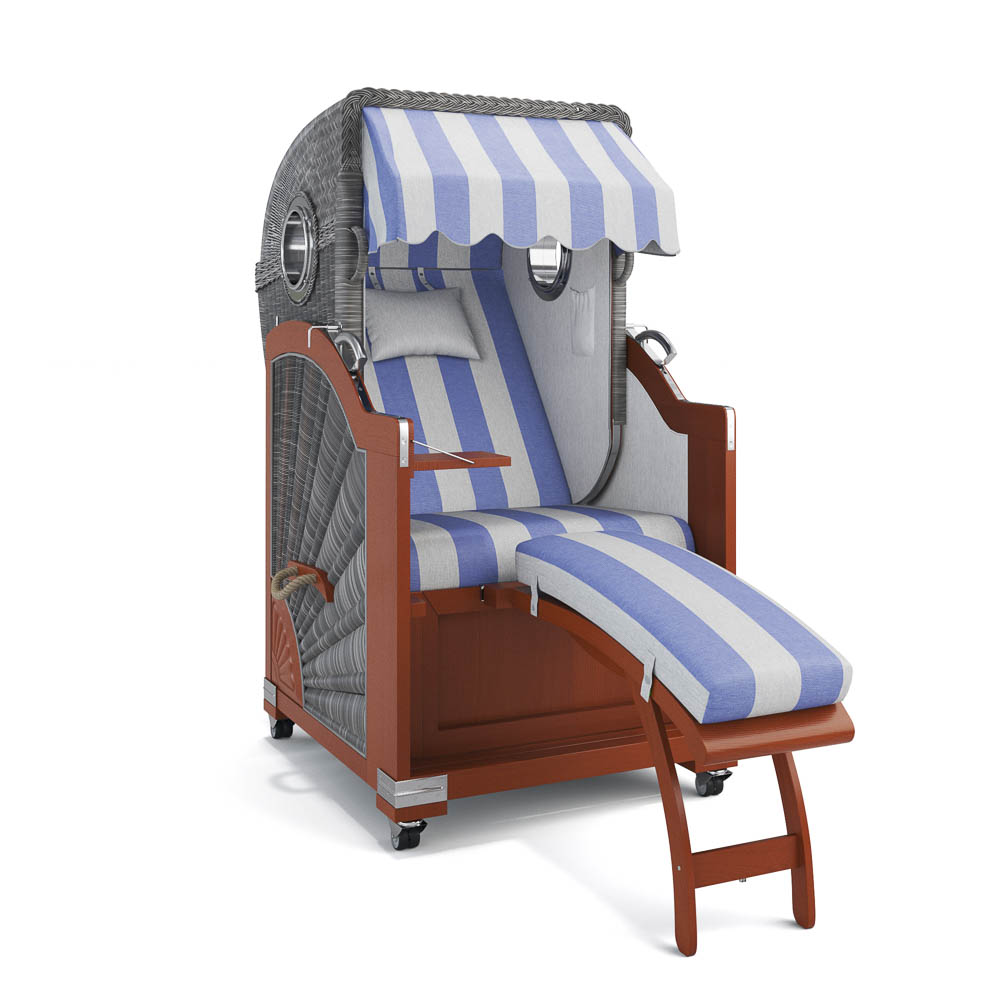 Strandkorb List - Mahagoni