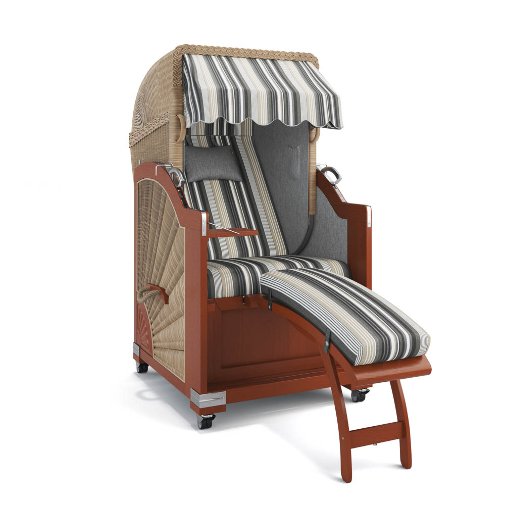 Strandkorb List - Mahagoni