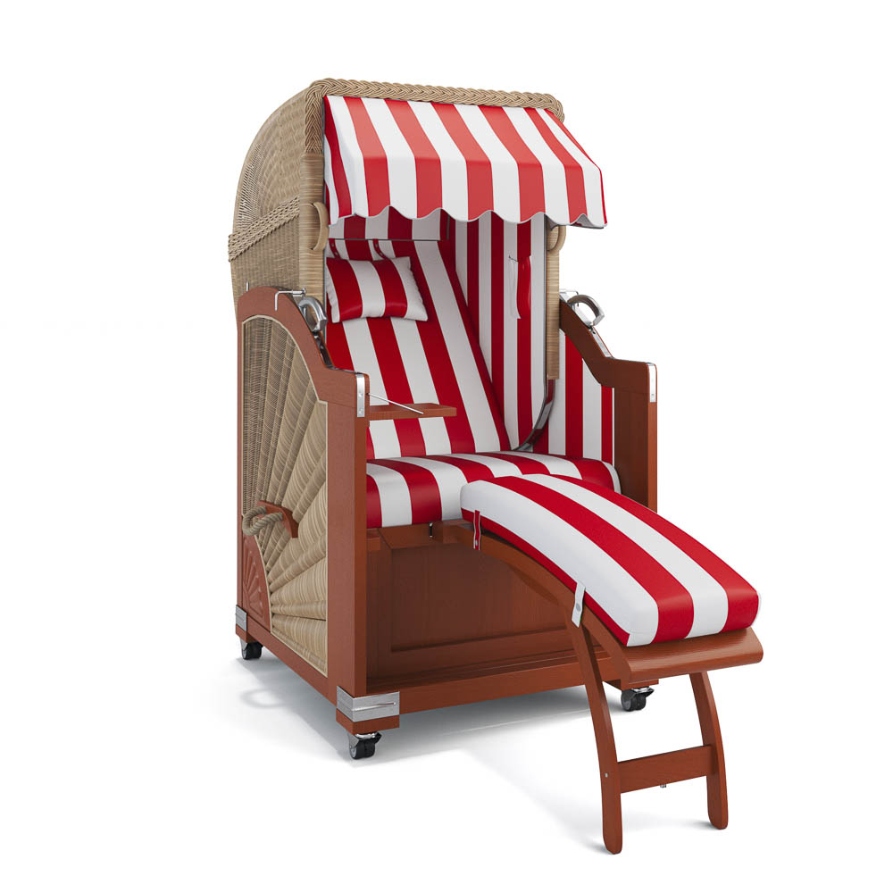 Strandkorb List - Mahagoni