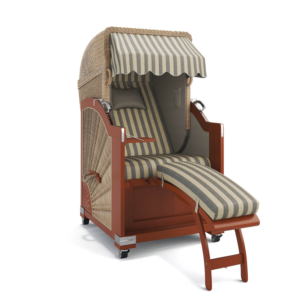 Strandkorb List - Mahagoni