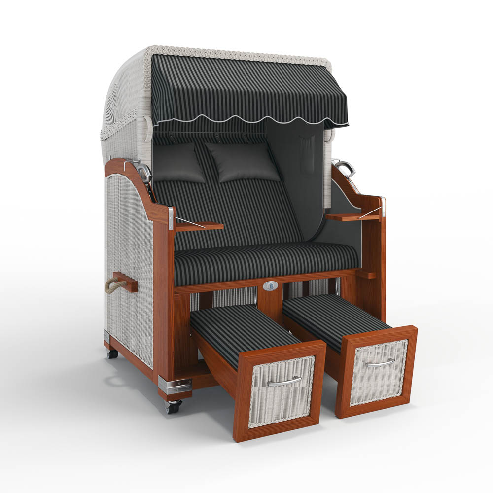 Strandkorb Hörnum - Mahagoni