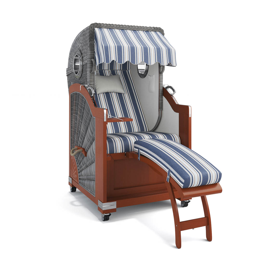 Strandkorb List - Mahagoni