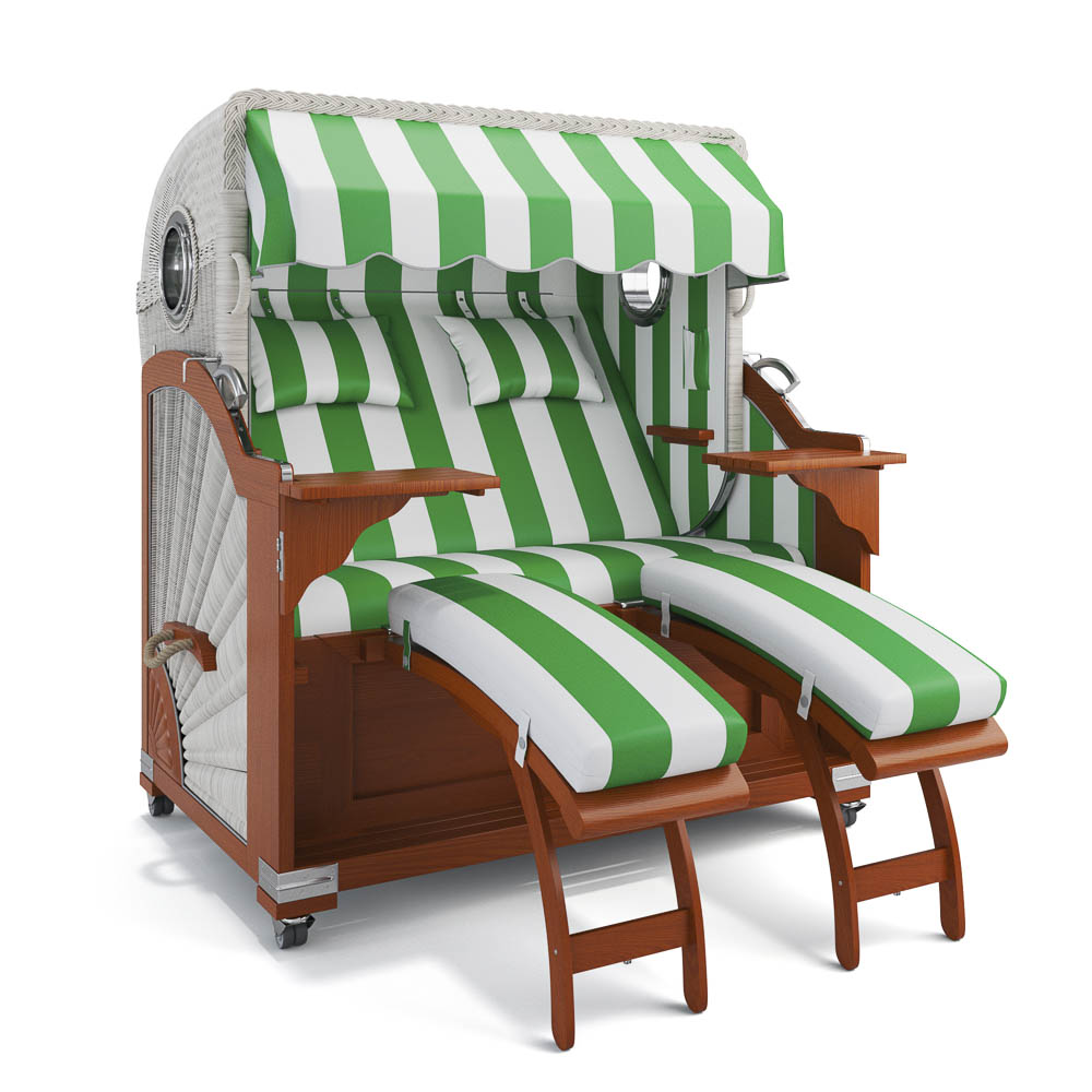 Strandkorb Kampen - Mahagoni