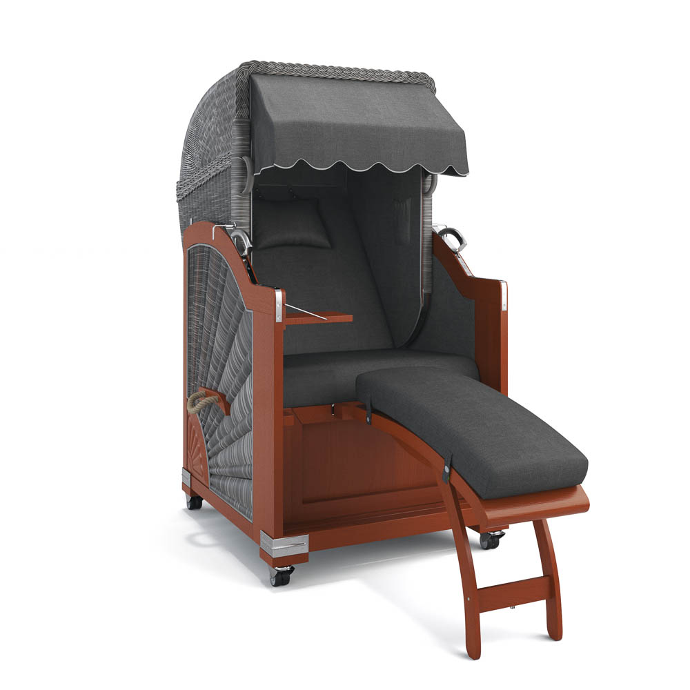 Strandkorb List - Mahagoni