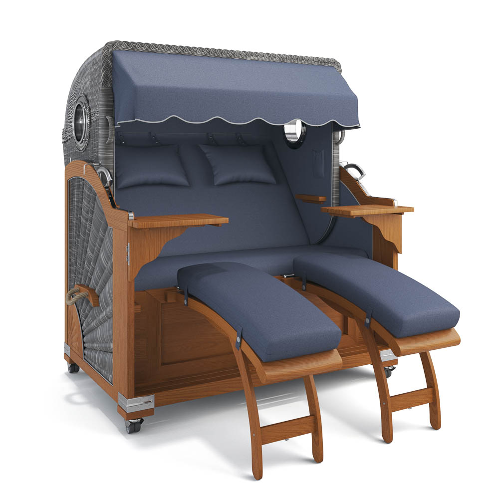 Strandkorb Kampen - Teak