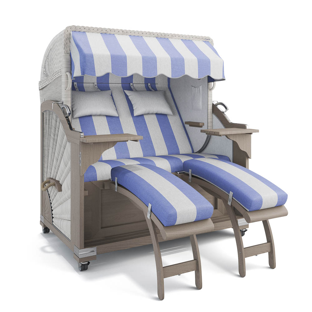 Strandkorb Kampen - Teak Vintage