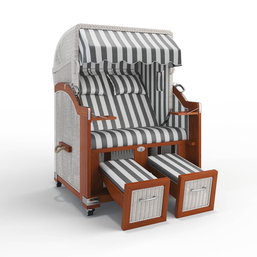 Strandkorb Hörnum - Mahagoni