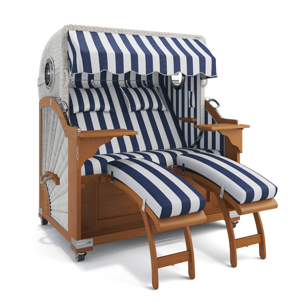 Strandkorb Kampen - Teak