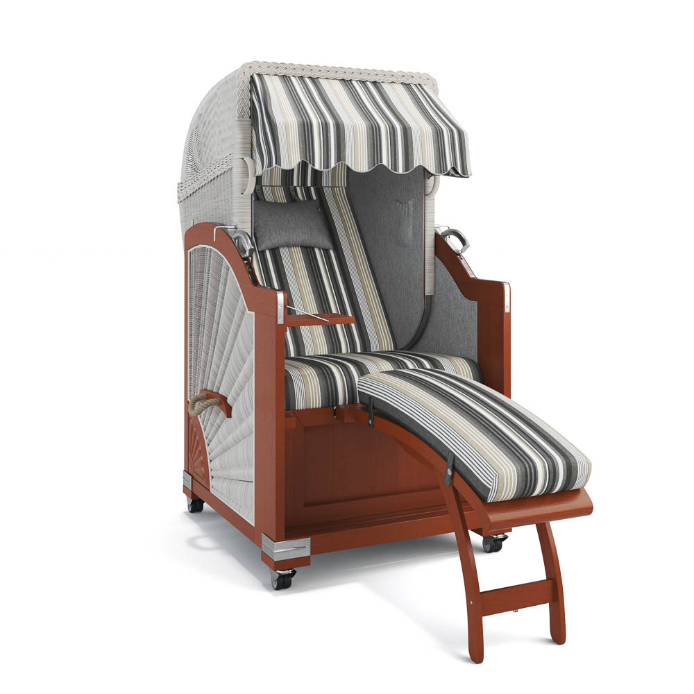 Strandkorb List - Mahagoni