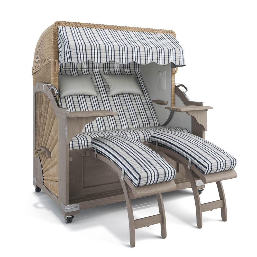 Strandkorb Kampen - Teak Vintage