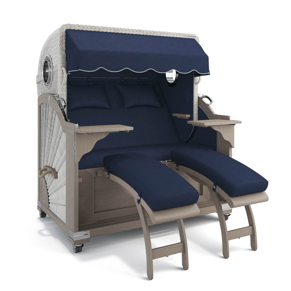 Strandkorb Kampen - Teak Vintage