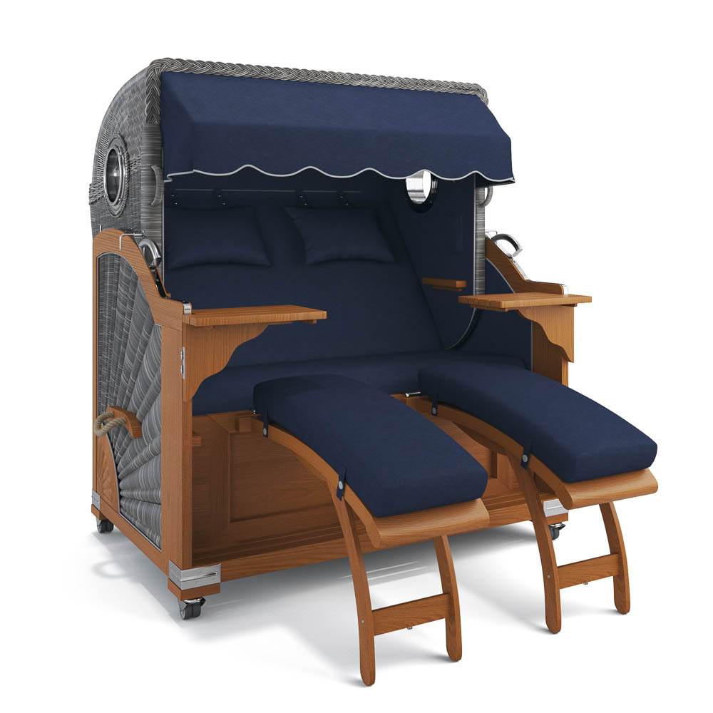 Strandkorb Kampen - Teak