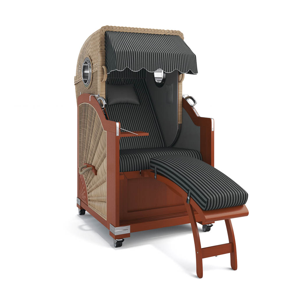 Strandkorb List - Mahagoni