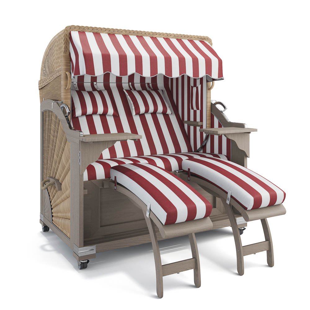 Strandkorb Kampen - Teak Vintage