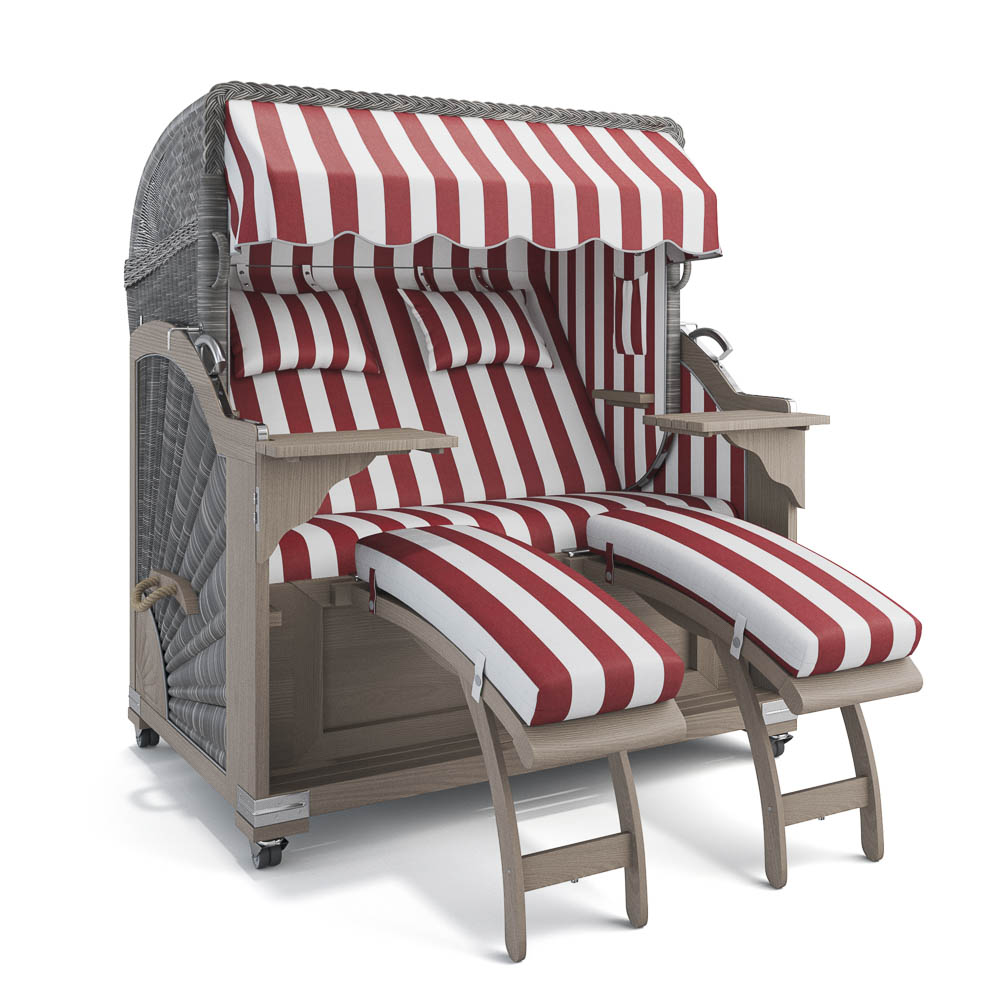 Strandkorb Kampen - Teak Vintage