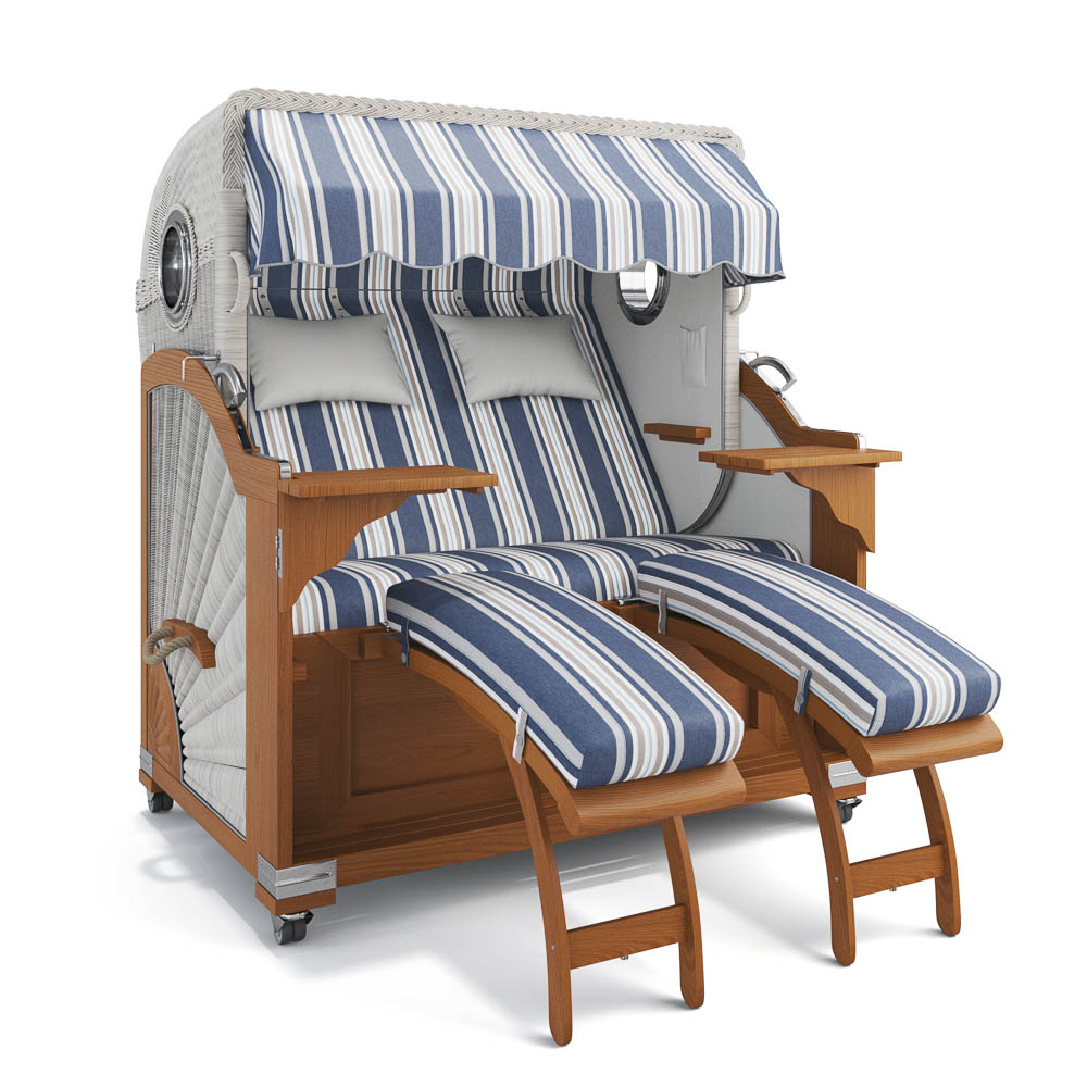 Strandkorb Kampen - Teak