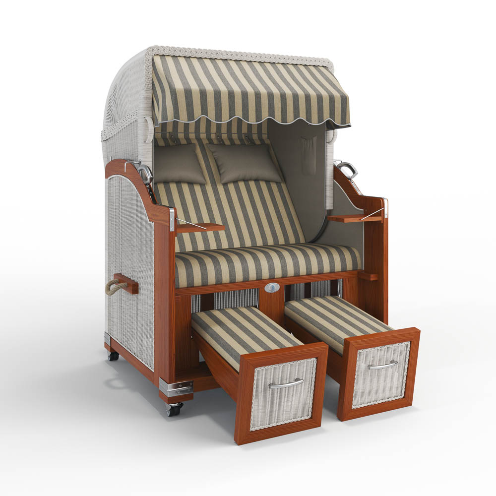 Strandkorb Hörnum - Mahagoni