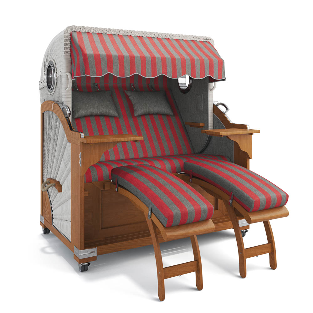 Strandkorb Kampen - Teak