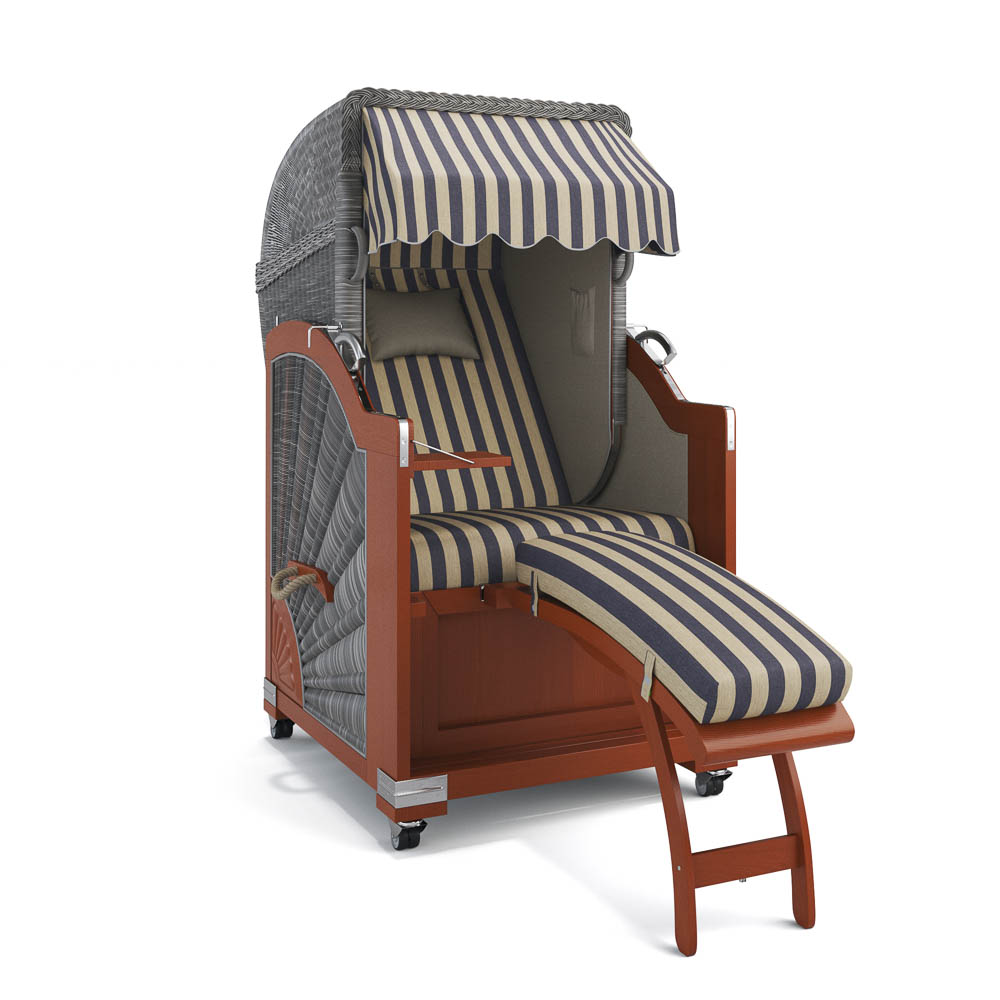 Strandkorb List - Mahagoni